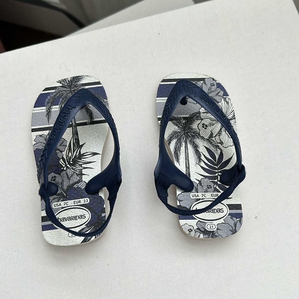 Blue havaianas  - toddler size 7C